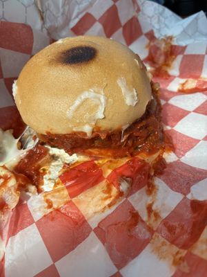 Pizza Burger  at Freakin' Vegan - Take Out & Delivery in Ridgewood