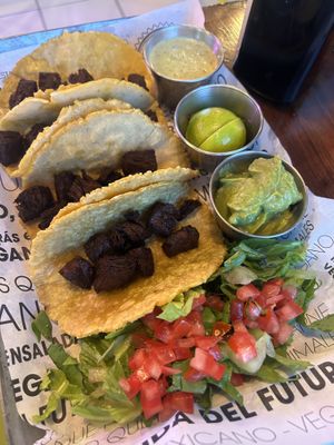 Tacos de chicharrón   at Revolucion Verde - Colonia Centro in Monterrey