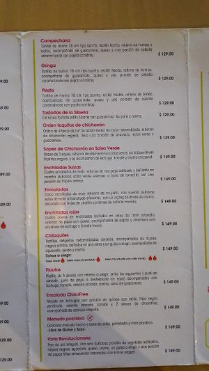 Menu 7/2024 at Revolucion Verde - Colonia Centro in Monterrey