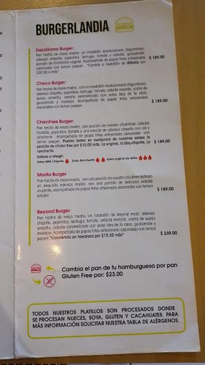 Menu 7/2024 at Revolucion Verde - Colonia Centro in Monterrey