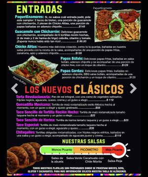 Menú  at Revolucion Verde - Colonia Centro in Monterrey