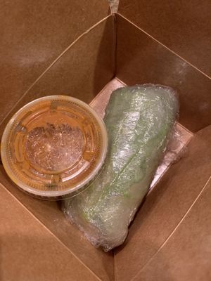 Summer roll with peanut sauce (there were two) at Ocha Thai Kitchen and Cafe in Centreville