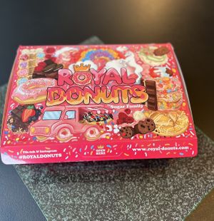 Donut packaging  #Veganuary at Royal Donuts in Frankfurt