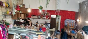 Inside at Amendūla Café in Paris