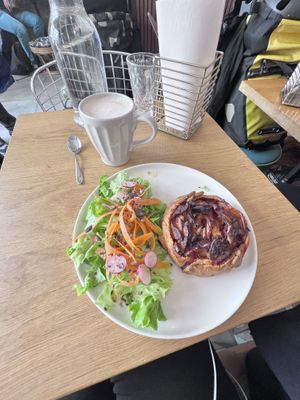 Vegan potato dish  at Amendūla Café in Paris