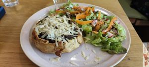 Home made Froletta with vegan cheese at Amendūla Café in Paris