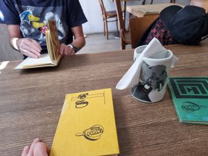 Leuke menukaarten at Funki Punki in Bratislava