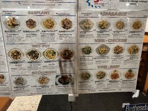 Most recent menu 10/22  at The Vegetable Garden in Silver Spring