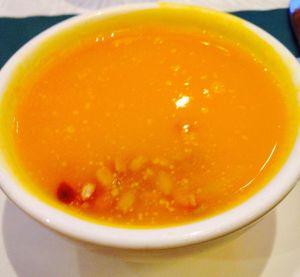 Butternut squash soup at The Vegetable Garden in Silver Spring