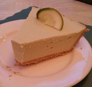 Key lime pie, this was the most flavorful dessert I have ever had that is vegan! at The Vegetable Garden in Silver Spring