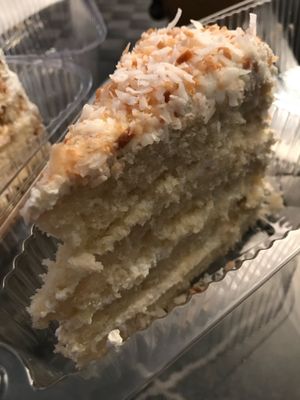 Coconut cake. One of my fav  at The Vegetable Garden in Silver Spring