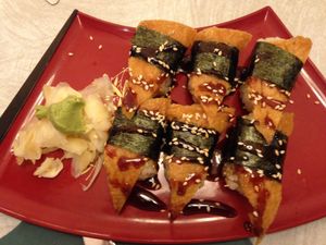 Vegan Unagi Sushi at The Vegetable Garden in Silver Spring