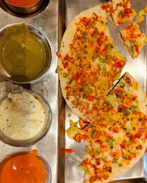 Mixed vegetable uthapam at Krishna Vilas in Eindhoven