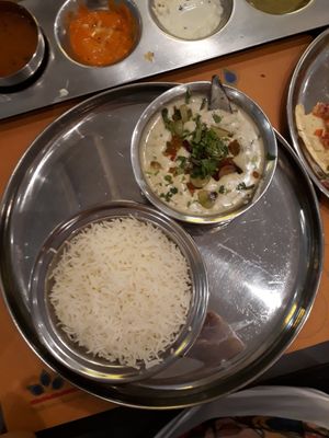 Navratan kurma (vegetarian, but not vegan) at Krishna Vilas in Eindhoven