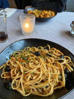 Linguini San Marco und Gnocchi San Marco  at San Marco Da Claudio in Garmisch-partenkirchen