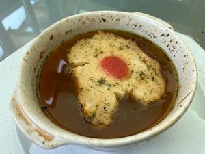 Onion soup at San Marco Da Claudio in Garmisch-partenkirchen