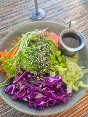 Vegan sushi quinoa bowl at Claire's Wholesome Kitchen in Springfield Central