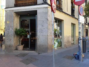 Street view at La China Mandarina in Madrid