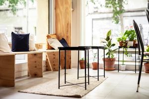 Chill and cosy corner at NEØ Coffee House in Barcelona