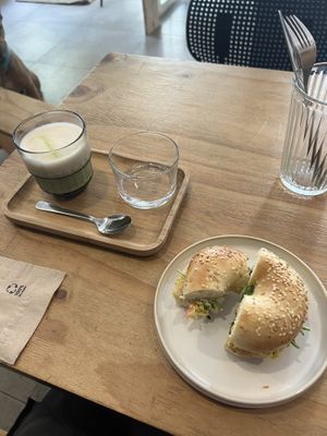   at NEØ Coffee House in Barcelona