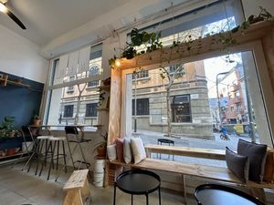   at NEØ Coffee House in Barcelona