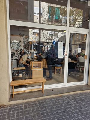  at NEØ Coffee House in Barcelona