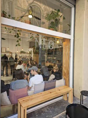  at NEØ Coffee House in Barcelona