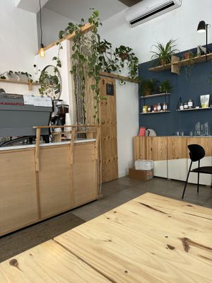   at NEØ Coffee House in Barcelona