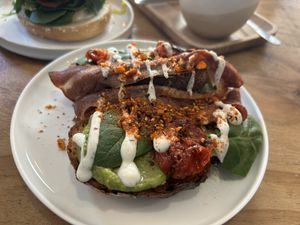   at NEØ Coffee House in Barcelona