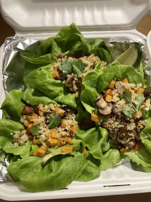 Lettuce wraps at Deep End in Stowe