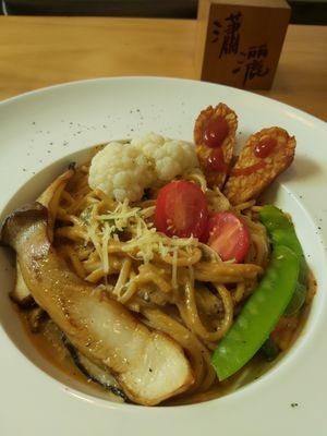 料多好吃的義大利麵 at LN Fortunate Coffee 幸福咖啡 - Heping in Taipei