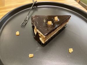 Gluten-free chocolate pumpkin cake (南瓜馬車) at LN Fortunate Coffee 幸福咖啡 - Heping in Taipei