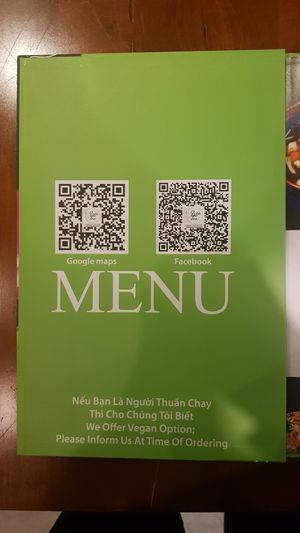 Menu 1/11 at Lien Toa in Ho Chi Minh City
