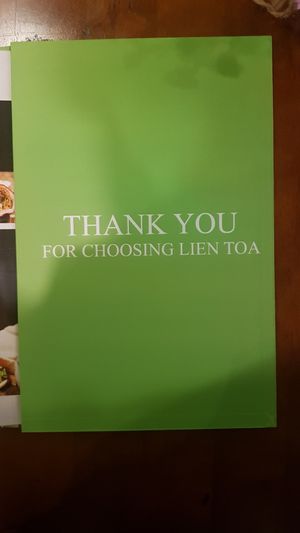 Menu 11/11 at Lien Toa in Ho Chi Minh City