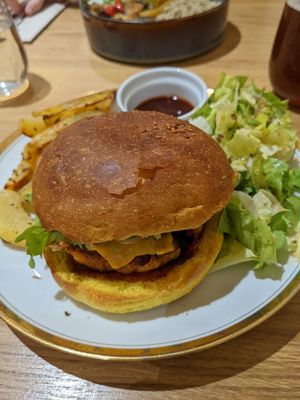 Burger at eaternal in Perpignan