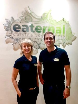Both partners, Karolina and Christophe. at eaternal in Perpignan