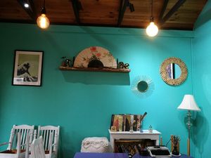 Interior at Shroom Cafe in Denmark