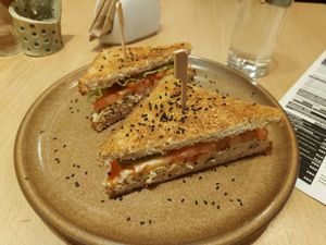 Vegan Tuna Sandwich at VeZa in Belgrade