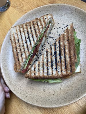 Tofu never screams sandwich  at VeZa in Belgrade