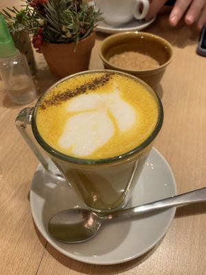 Golden Latte  at VeZa in Belgrade