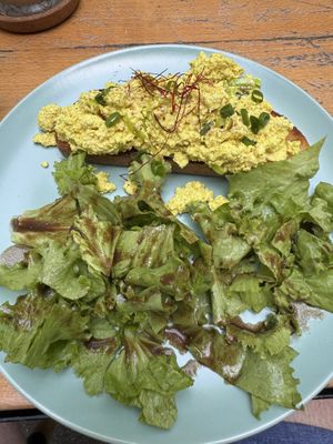 Scrambled tofu   at VeZa in Belgrade