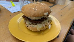 Seitan pastrami at VeZa in Belgrade