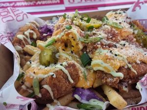 Chick n parm teller at Döner Summer in Leeds