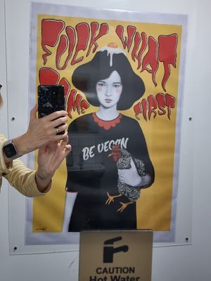 Poster in toilet! at Döner Summer in Leeds