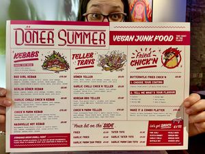 Main menu  at Döner Summer in Leeds