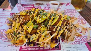 Vegan bbq Korean chicken fries at Döner Summer in Leeds
