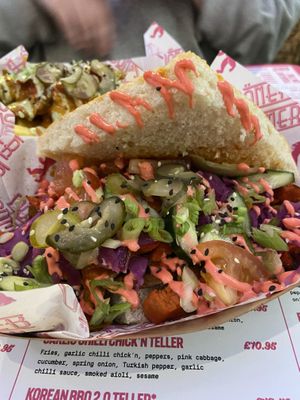 Bad Girl kebab on Turkish Pide  at Döner Summer in Leeds