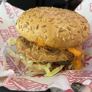 Chickn burger   at Döner Summer in Leeds