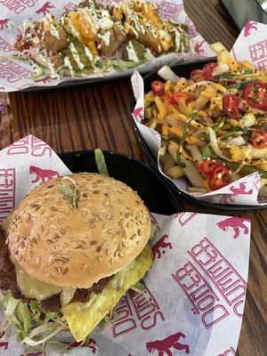 Smash burger at Döner Summer in Leeds