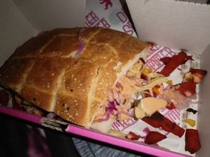 A Kebab with Turkish bread at Döner Summer in Leeds